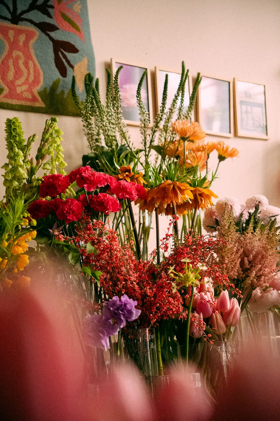 L’atelier, seaux et vases